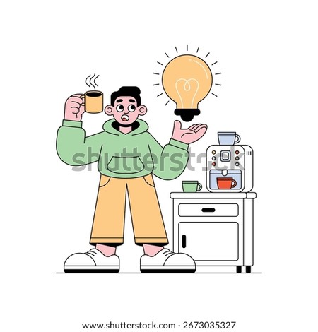 Coffee Break Vector illustration. EPS 10 file