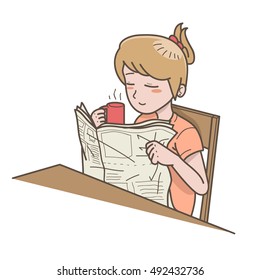 Coffee break woman