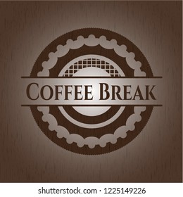 Coffee Break wood emblem