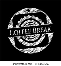 Coffee Break written on a chalkboard