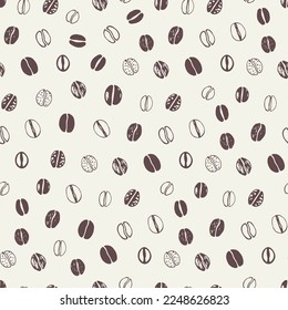 Coffee Breakfast cafe vector seamless pattern.