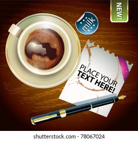 Coffee break-Office desk