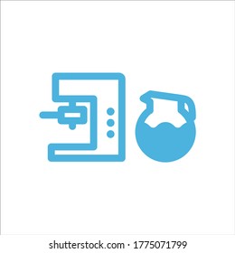 coffee brew icon flat vector logo design trendy illustration signage symbol graphic simple