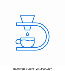 vetor de sinal de ícone da cervejaria de café