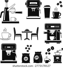 Coffee Brewing Equipment in a Cozy Caf