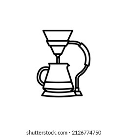 coffee brewing gadgets icon in vector. Logotype