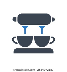 Ícone Da Máquina De Cerveja De Café Isolado No Fundo Branco