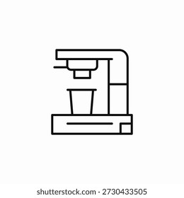 coffee brewing machine icon sign vector