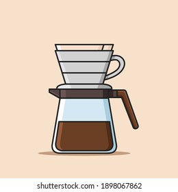 coffee brewing method with v60 drip