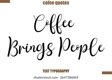 Café traz pessoas Café dizendo texto tipográfico