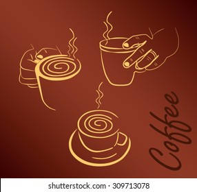 Coffee for brochure and logo designs