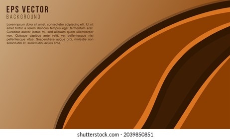 Coffee brown background vector illustration. Can use for food menu, poster, business banner, flyer, advertisement, brochure, catalog, web, site, website, presentation, book cover, leaflet backgrounds