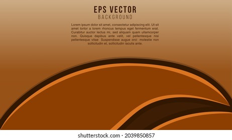 Coffee brown background vector illustration. Can use for food menu, poster, business banner, flyer, advertisement, brochure, catalog, web, site, website, presentation, book cover, leaflet backgrounds