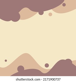 Coffee Brown Colored Curve Graphic Texture