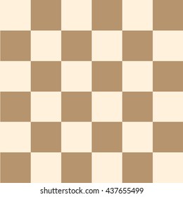 Coffee Brown Cream Chess Board Background Vector Illustration