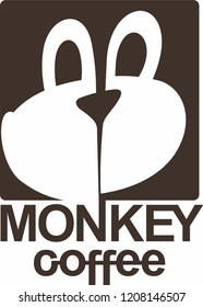 coffee, brown, cups, monkey