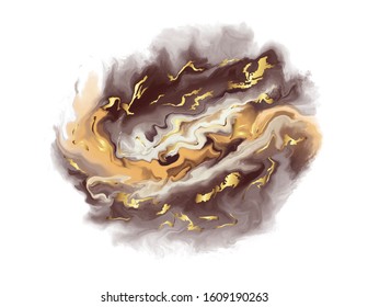 Coffee  brown gold marble abstract background template.Modern and original liquid texture.Good for design covers, presentation, 
invitation, flyers, posters, business cards and social media.