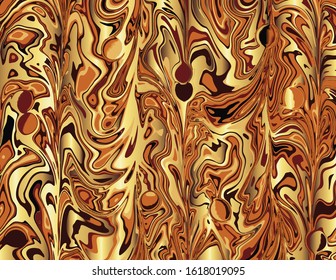 Coffee  brown gold marble abstract background template.Modern and original liquid texture.Good for design covers, presentation, 
invitation, flyers, posters, business cards and social media.