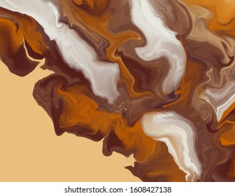 Coffee  brown marble abstract background template.Modern and original liquid texture.Good for design covers, presentation, 
invitation, flyers, posters, business cards and social media.