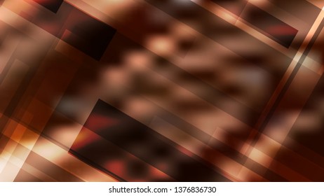 Coffee Brown Modern Geometric Shapes Background