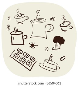 coffee brown coffee tan sweets pastry chocolate vapour nourishment cafe beverages caffeine heat morning flaming rise latte wheel cappuccino tea caricature nurture picture comic glowing daybreak image