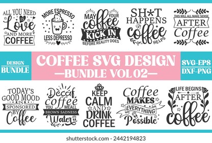 Coffee bundle, sarcastic quote bundle, coffee sticker, funny files, mug bundle