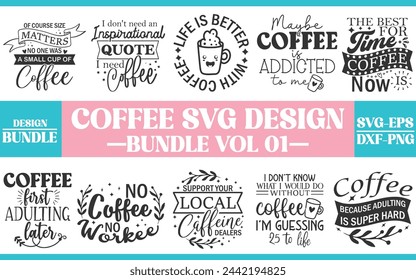 Coffee bundle, sarcastic quote bundle, coffee sticker, funny files, mug bundle