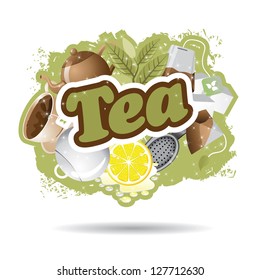 Coffee Burst EPS 8 vector, no open shapes or paths. Grouped for easy editing.
