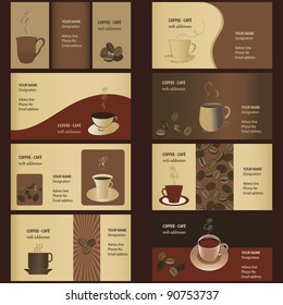 Coffee Business Card Templates (8 Set)