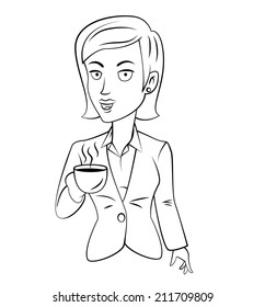 Coffee Business Woman