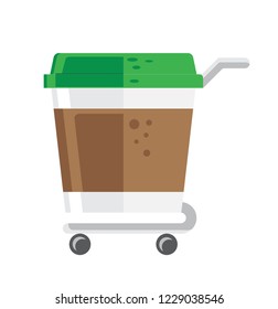 Coffee caddie vector