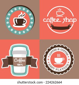Coffee & Cafe Banners  and Labels Collection