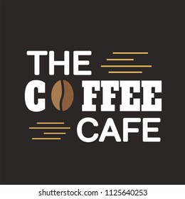 The Coffee Cafe Coffee Bean Black Background Vector Image
