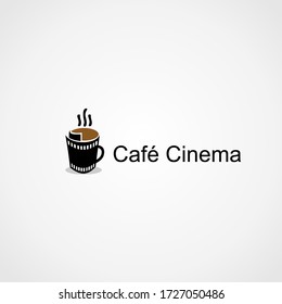 Coffee Cafe Cinema Logo Vector