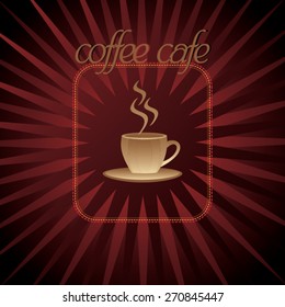 coffee cafe concept background vector illustration