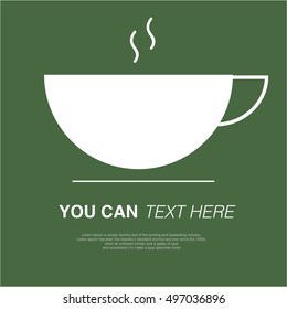 coffee cafe equipment vector icons greeting set