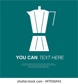 coffee cafe equipment vector icons greeting set