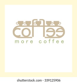 Coffee cafe icon logo-coffee cup