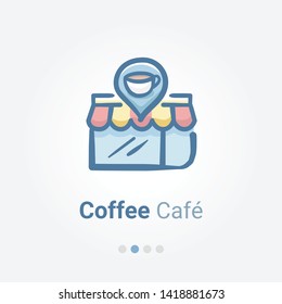 Coffee Cafe Illustration Vector Icon