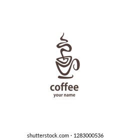 Coffee Logo Vector Cafe Restaurant Logo Stock Vector (Royalty Free ...