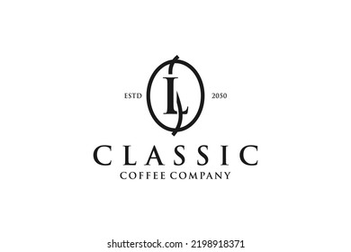 Coffee cafe logo design classic minimalist icon symbol bar restaurant
