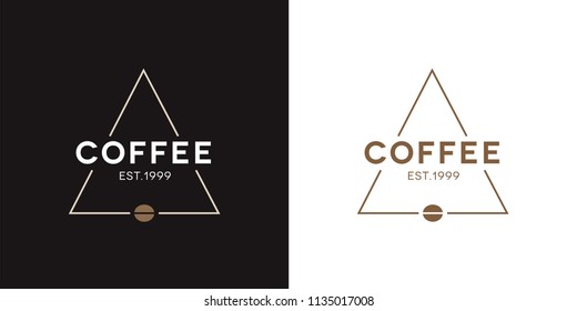 Coffee cafe logo Design with modern and vintage concept