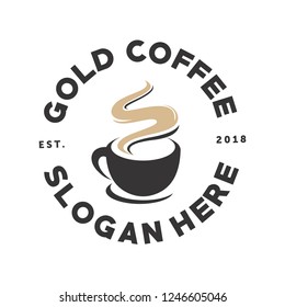 Coffee and Cafe Logo Design Vector