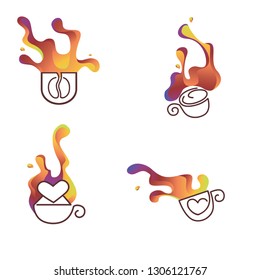coffee cafe logo full colour