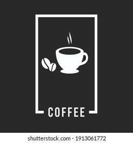 coffee cafe logo icon vector template with gradient color collection.