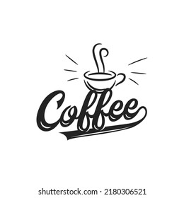 Kaffee- und Café-Logo, Ikone und Vektorgrafik