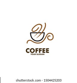 coffee cafe logo line art