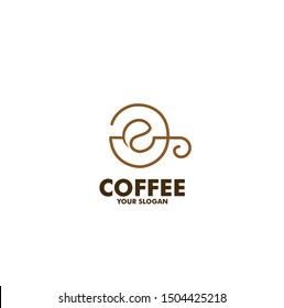 coffee cafe logo line art