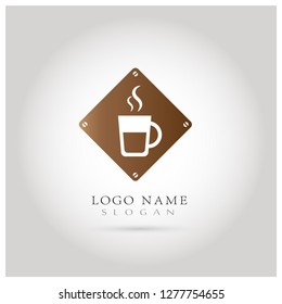 Coffee & Cafe Logo. Symbol & Icon Vector Template.