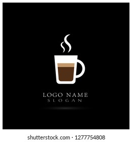 Coffee & Cafe Logo. Symbol & Icon Vector Template.